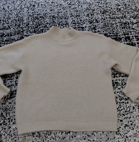 Leith Cream Knit Sweater Small | Old Money Poetcore Winter White - Picture 7 of 14